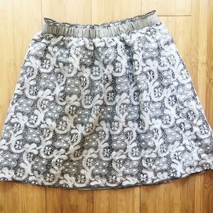 Green lace J Crew skirt